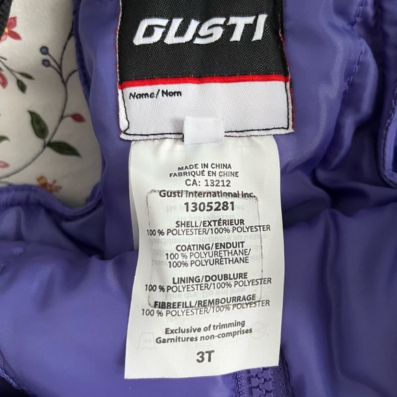 Snowswuit for girl - Gusti - 3T - Picture 5 of 6